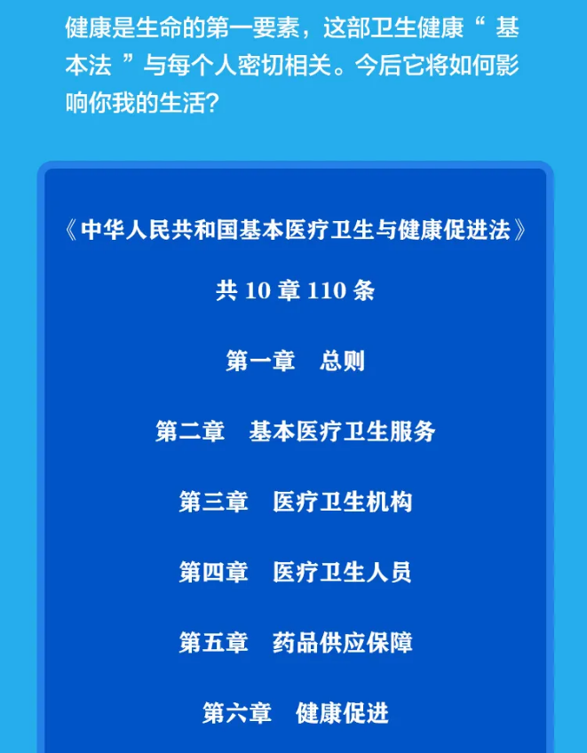 基本医疗卫生与健康促进法